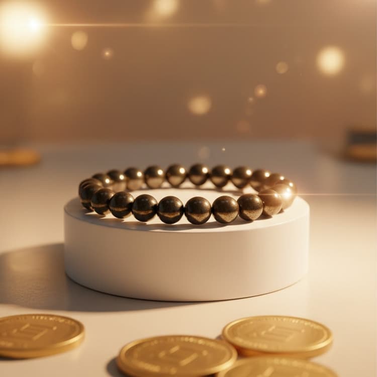 AstroKashi’s Raw Pyrite Bracelet